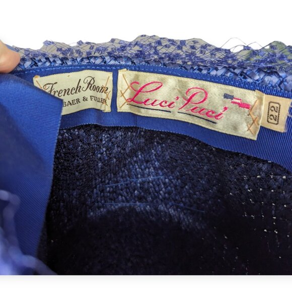 Vintage Luci Puci Blue/Purple Hat - Picture 7 of 10